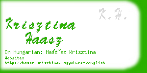 krisztina haasz business card